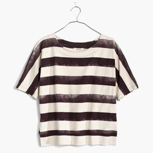 Madewell cloudstripe tee Small